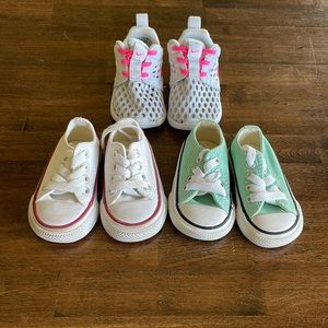 Converse and Nike baby shoe bundle
